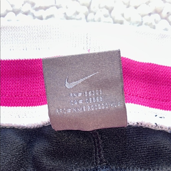 Nike Women's Black Joggers with Pink and White Stripes - Picture 11 of 12